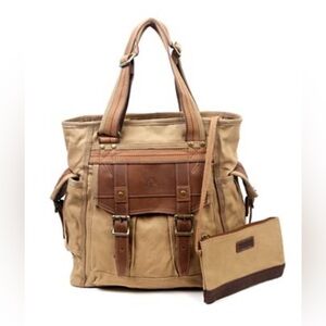 TSD BRAND Women's Turtle Ridge Canvas Tote Bag